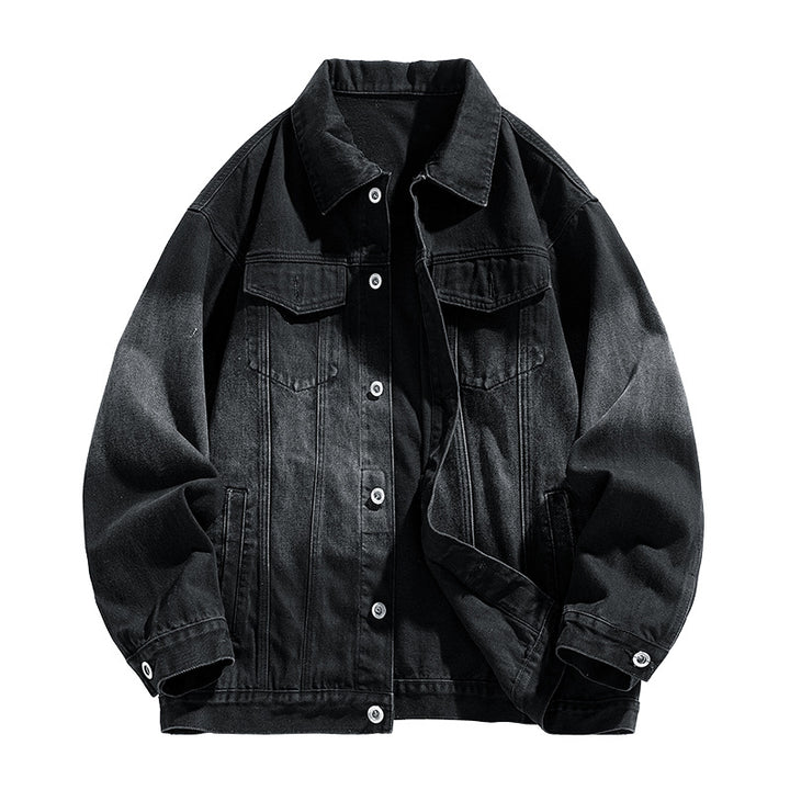 Herren Modische Denimjacke mit lässigem Schnitt und praktischen Taschen Echoarchiv