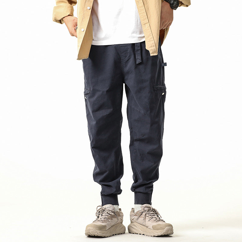 Herren Utility-Cargo-Joggerhose aus robustem Baumwoll-Twill mit Knöchel-Reißverschluss Echo Archiv