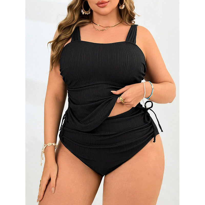 Damen Tankini mit seitlichen Rüschendetails und verstellbaren Trägern Echo Archiv