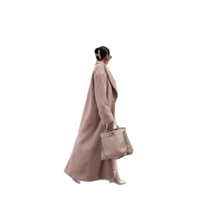 Damen Eleganter und warmer Wollmantel mit schmalem Schnitt Echoarchiv