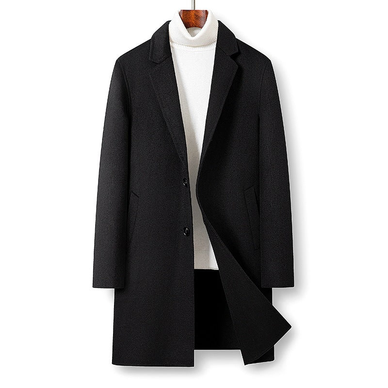 Damen Modern Tailored Langer Übermantel Echoarchiv