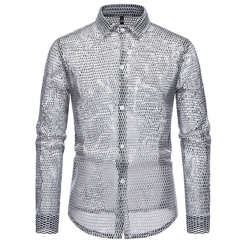 Herren Mesh-Hemd aus hochwertigem Material mit innovativem Design Echoarchiv