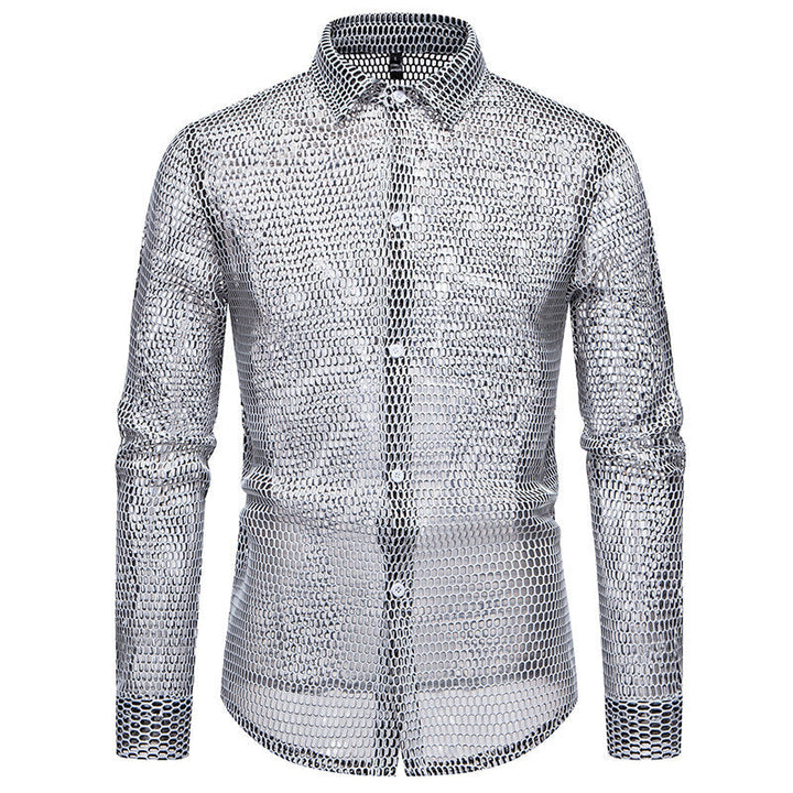 Herren Mesh-Hemd aus hochwertigem Material mit innovativem Design Echoarchiv