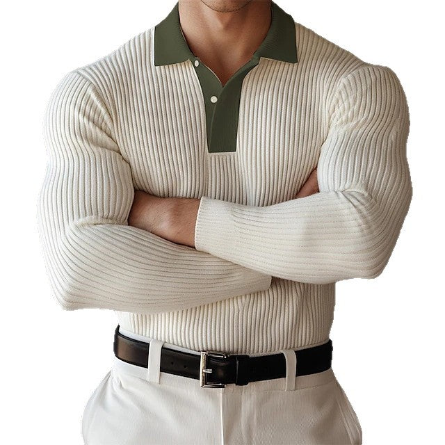 Herren Poloshirt mit strukturiertem Stoff und sportlichem Kragen Echoarchiv