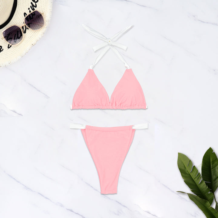 Damen Triangel-Bikini mit verstellbaren Trägern und elastischem Bund Echo Archiv