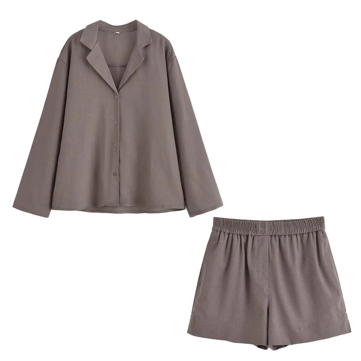 Damen Bequemes Schlafanzug-Set Echo Archiv