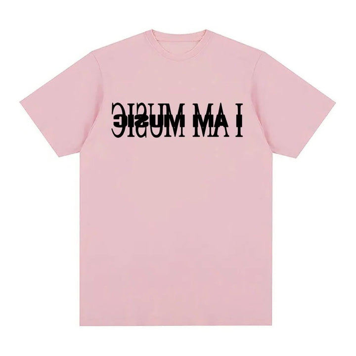 Damen T-Shirt mit modernem Typografie-Druck Echo Archiv