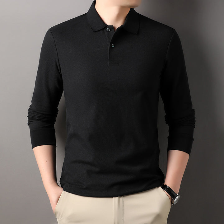 Herren Poloshirt mit langem Arm aus atmungsaktivem Funktionsmaterial Echoarchiv