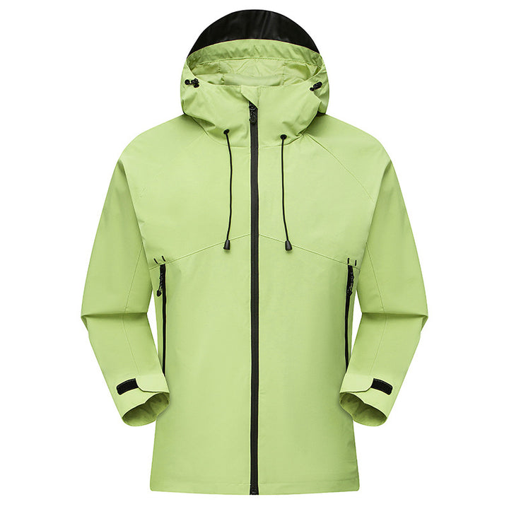 Herren winddichte Outdoor-Jacke mit verstellbarer Kapuze Echoarchiv