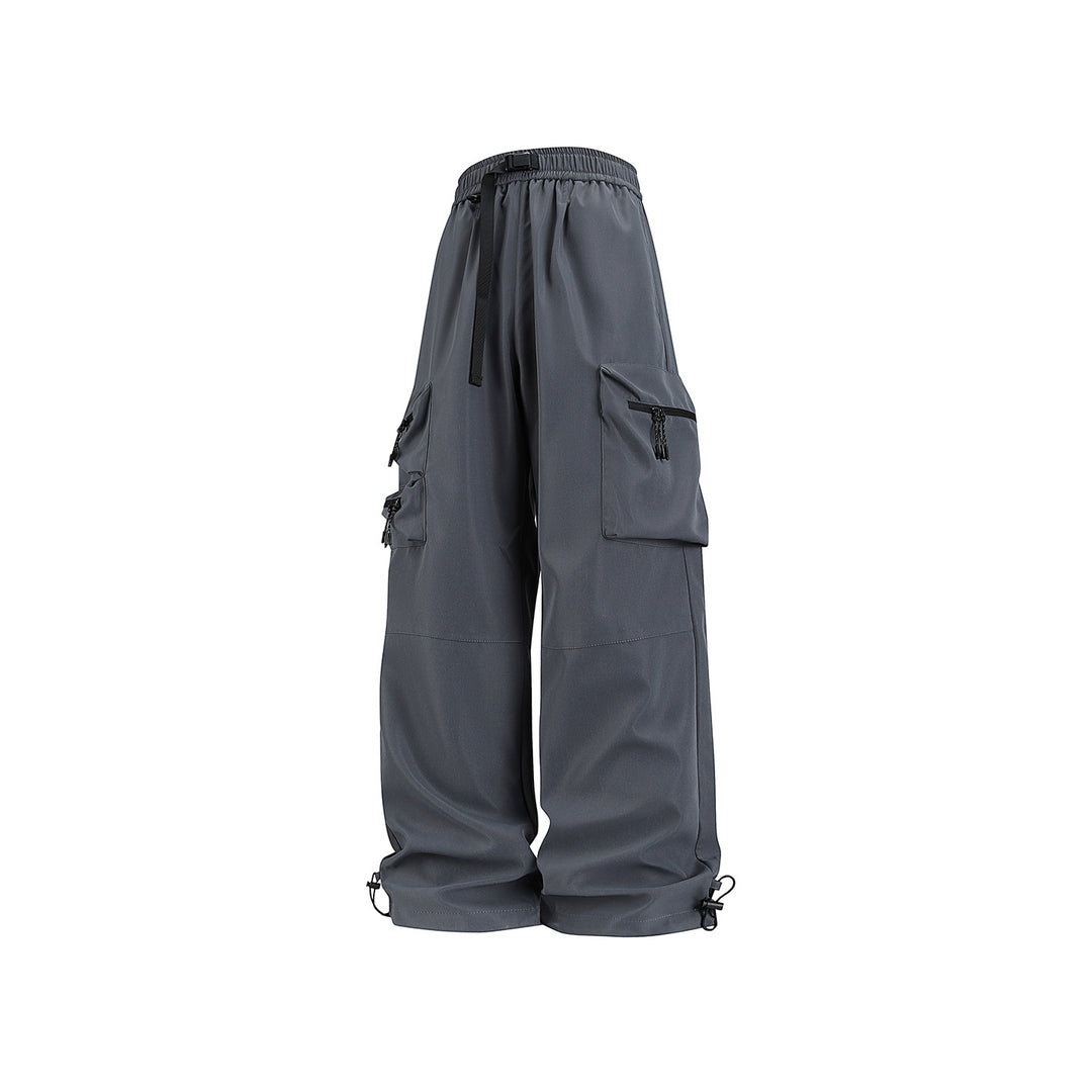 Herren Weite technische Cargo‑Hose mit Multifachtaschen, Tunnelzugbund und verstellbaren Beinabschlüssen Echo Archiv