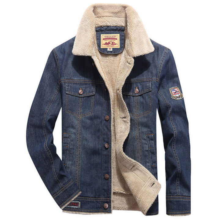 Herren Thermo-Jeans-Truckerjacke mit Teddyfutter und sherpaähnlicher Innenlage Echo Archiv
