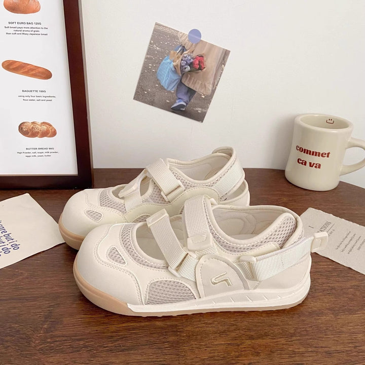 Damen Komfortable Sneaker mit rutschfestem Klettverschluss und atmungsaktivem Obermaterial Echo Archiv