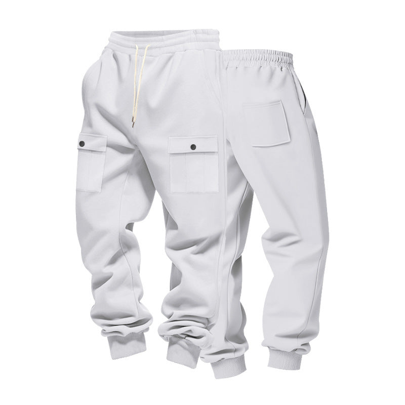 Herren Cargo-Jogginghose mit Multitaschen-Design und elastischem Bund Echoarchiv