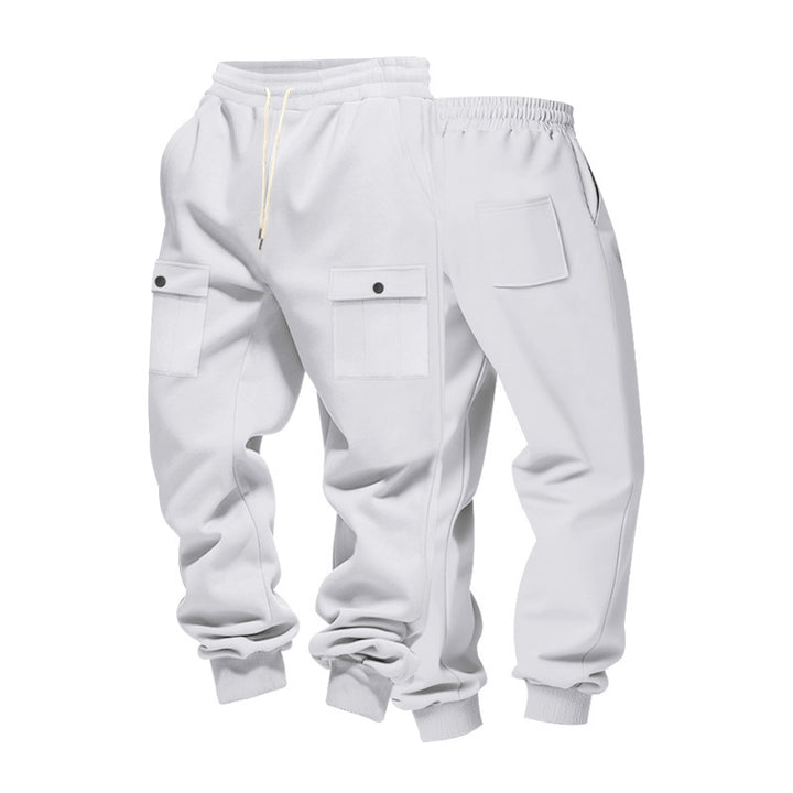 Herren Cargo-Jogginghose mit Multitaschen-Design und elastischem Bund Echoarchiv