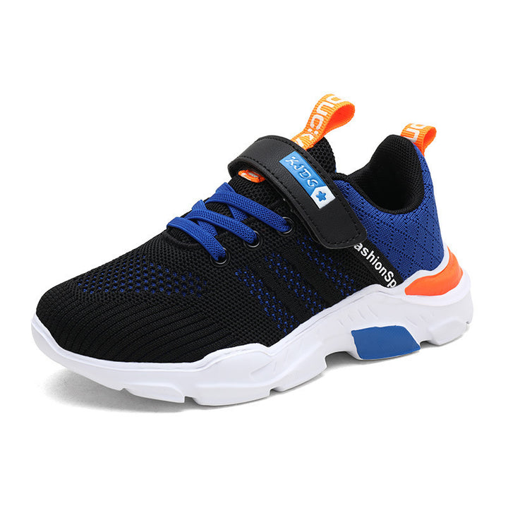 Unisex Kinder-Sneaker mit atmungsaktivem Strickschaft und Klettverschluss Echoarchiv