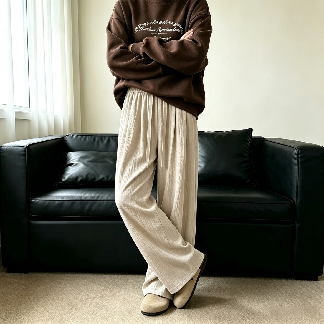 Damen Oversize-Sweatshirt mit dekorativem Frontprint und weichem Fleece-Inneren Echo Archiv