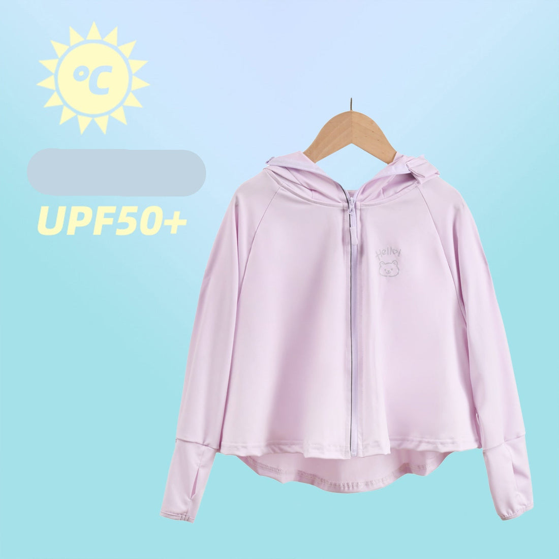 Damen Leichte Sportjacke mit Kapuze und verspieltem Tierdesign – Auréline