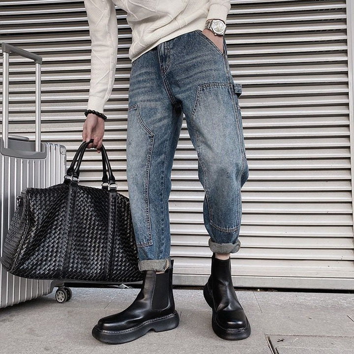 Herren Lässige und bequeme Baggy-Jeans Echoarchiv