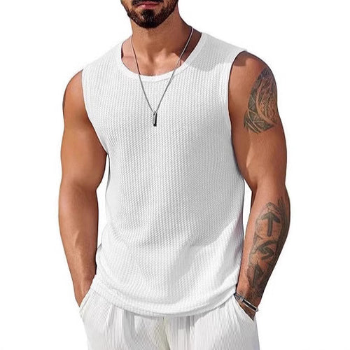 Herren Sportliches Tanktop mit atmungsaktiver Wabenstruktur Echo Archiv