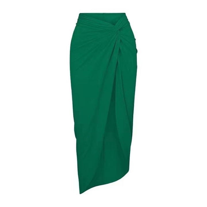 Damen Einteiler Badeanzug mit asymmetrischem Schnitt und elegantem Wickelrock Echo Archiv