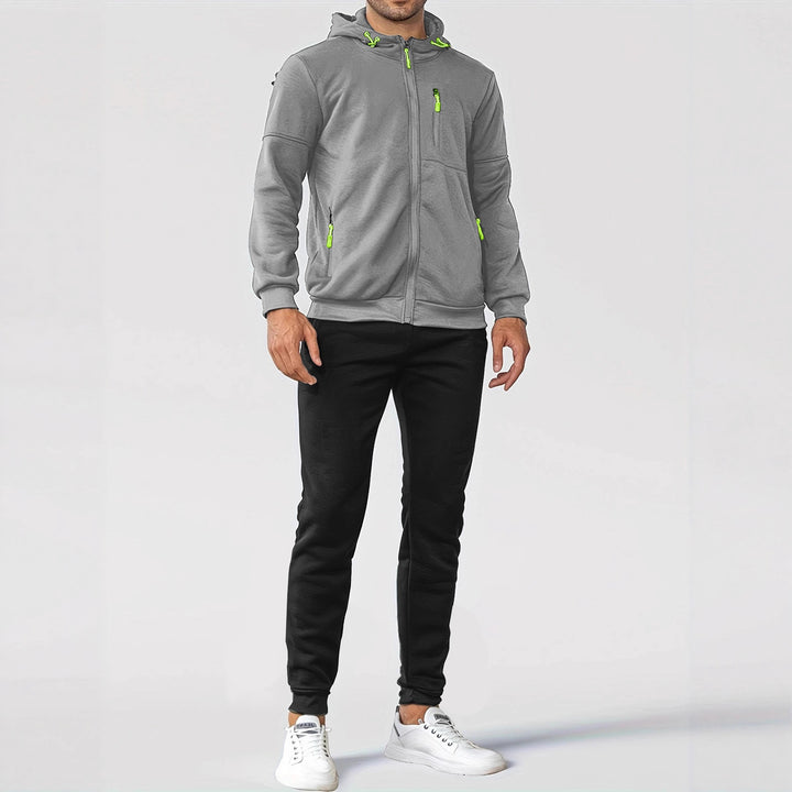 Herren sportliche Fleecejacke mit ergonomischem Schnitt und praktischen Taschen Echoarchiv