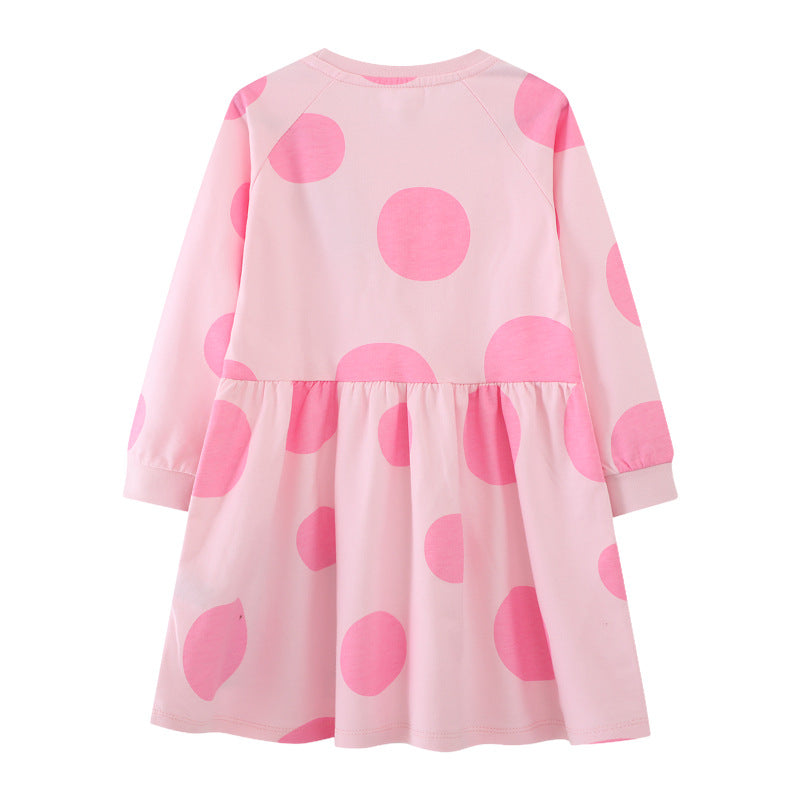Mädchen Langarmkleid mit lustigem Käfermotiv Echo Archiv