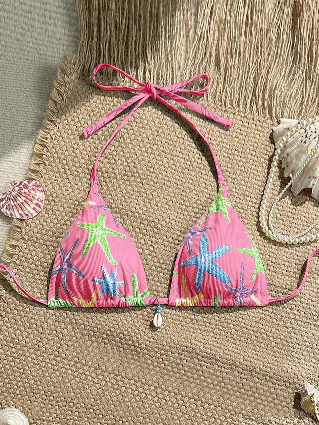 Damen Triangel-Bikini mit maritimem Sternenmuster Echo Archiv