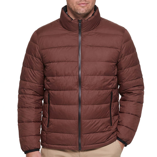 Herren Winddichte Leichtsteppjacke mit thermischer Füllung, Stehkragen & verdeckten Reißverschlüssen Echoarchiv