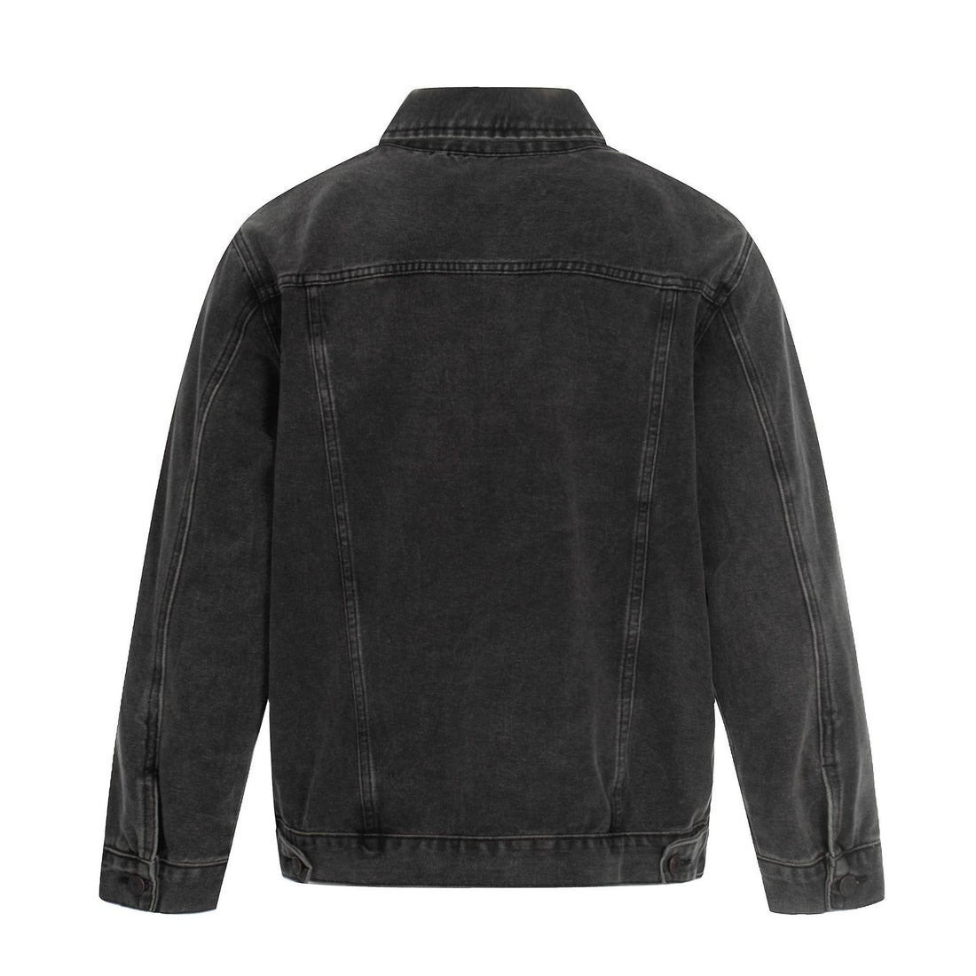 Herren Jeansjacke im Used-Effekt mit Pattentaschen und geradem Schnitt Echoarchiv