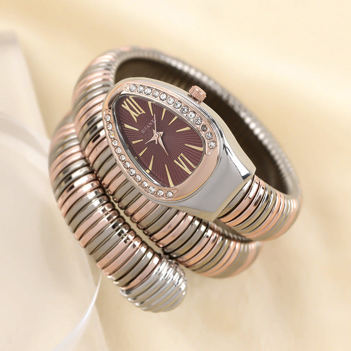 Echoarchiv | Schlangenuhr mit Quarzbewegung und Persönlichem Armband