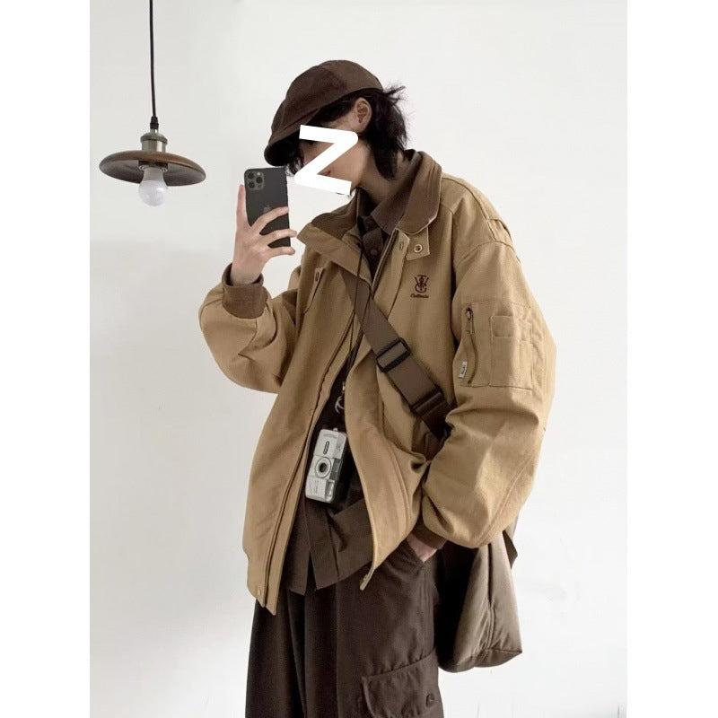 Unisex modische Utility-Jacke mit praktischen Taschen Echoarchiv