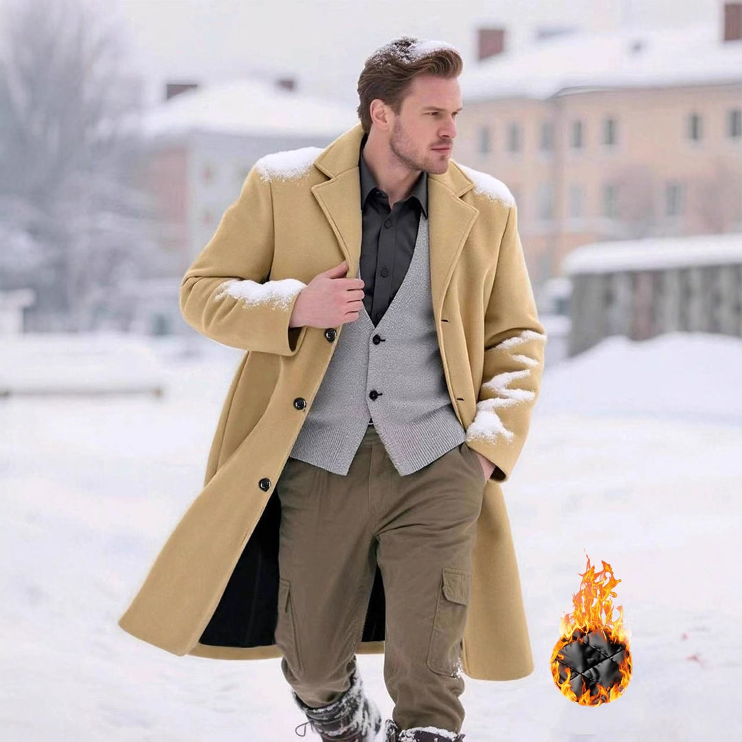 Herren klassischer Wollmantel Echoarchiv