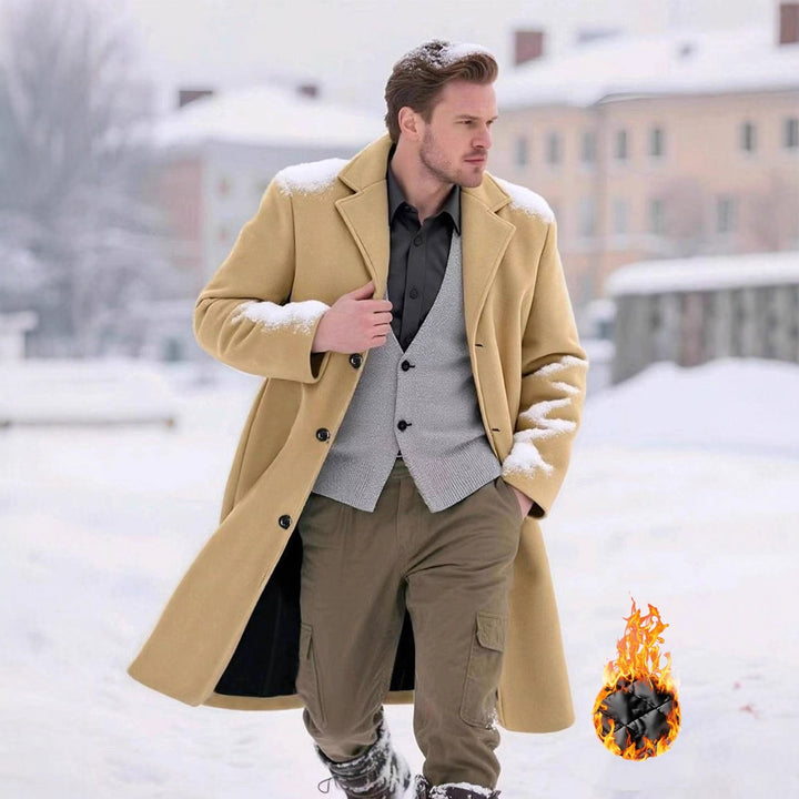 Herren klassischer Wollmantel Echoarchiv