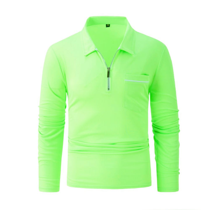 Herren Langarmshirt mit stylishen Reißverschluss-Details Echoarchiv