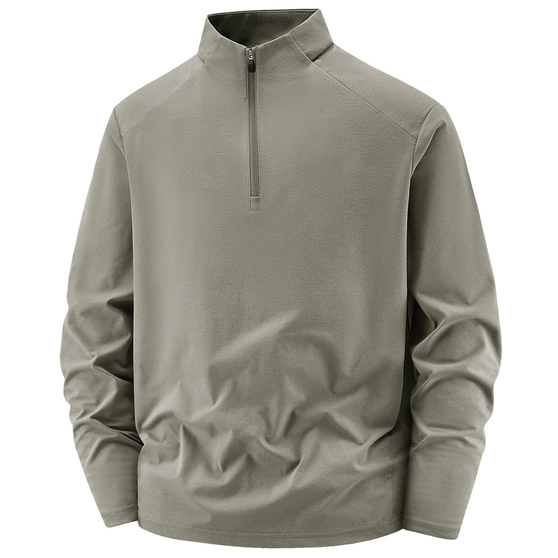 Herren Langarm-Halbreißverschluss-Performance-Pullover mit Stehkragen und technischem Stretch Echoarchiv