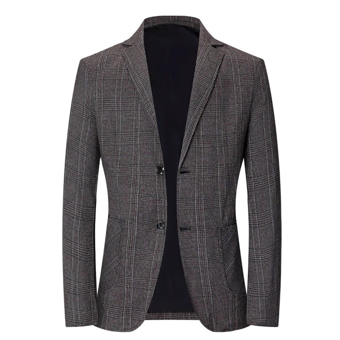 Herren modischer karierten Slim-Fit Blazer Echoarchiv