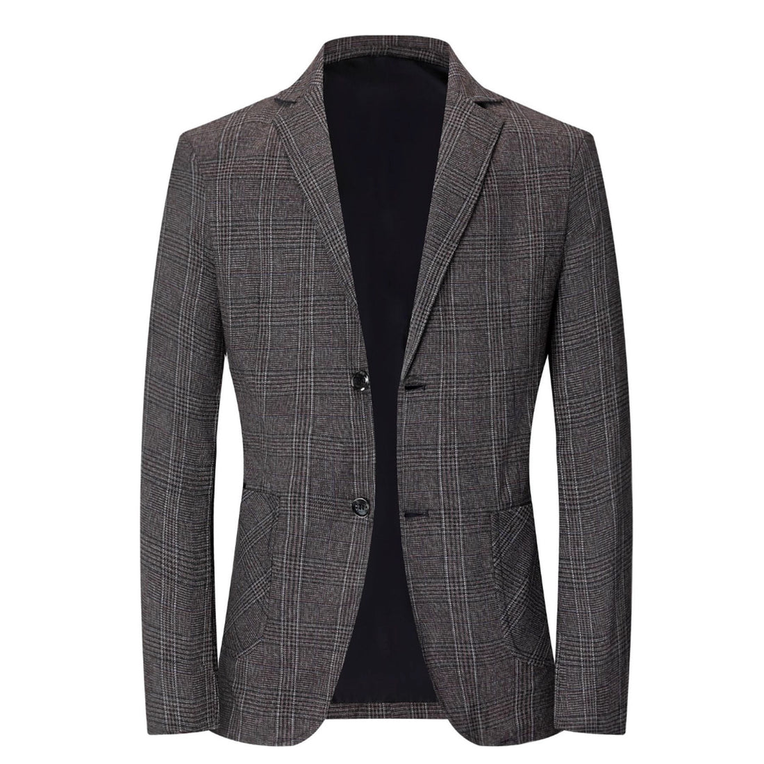 Herren modischer karierten Slim-Fit Blazer – Tianoro