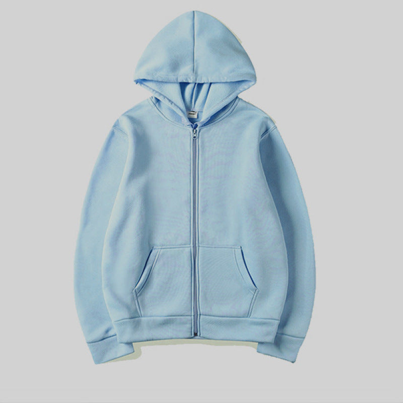 Damen Sportlicher Kapuzenpullover mit durchgehendem Reißverschluss und Tasche Echoarchiv