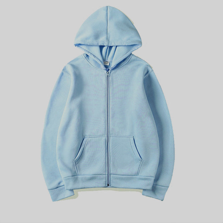 Damen Sportlicher Kapuzenpullover mit durchgehendem Reißverschluss und Tasche Echoarchiv