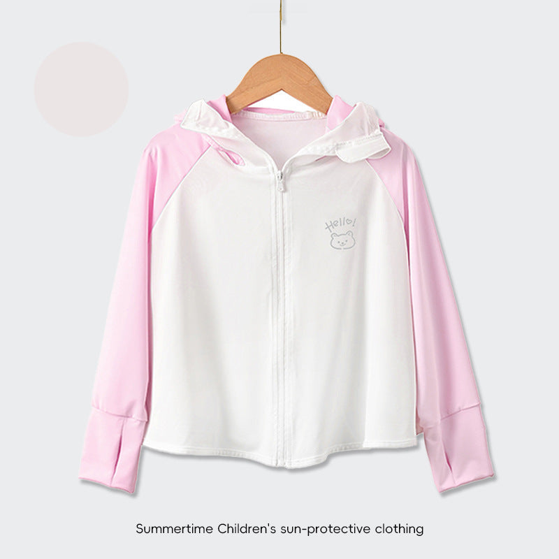 Kinder UV-Schutzjacke mit Kapuze und leichten atmungsaktiven Eigenschaften Echo Archiv