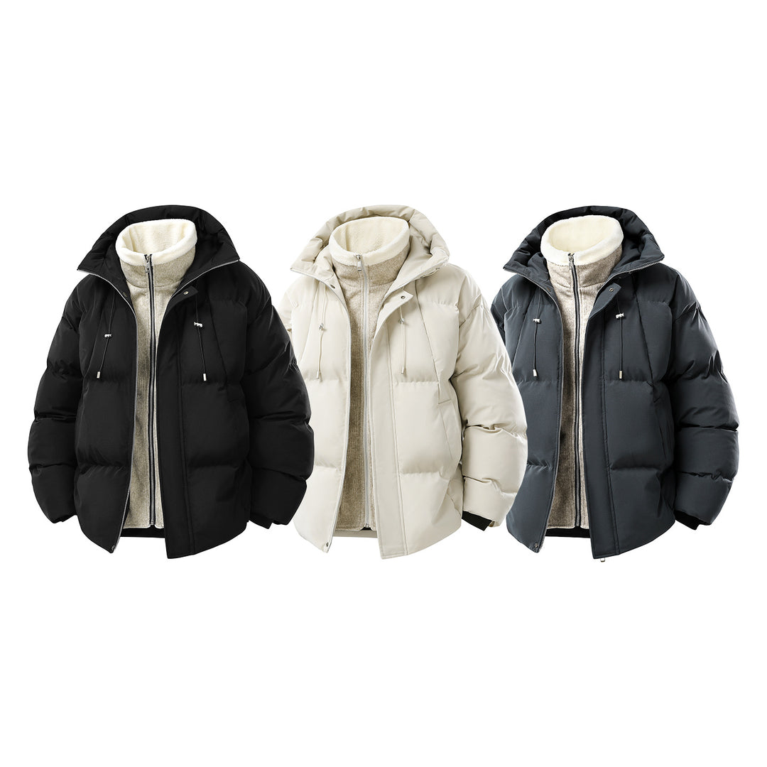 Damen Oversize-Steppjacke mit integriertem Fleece-Innenlayer und Kapuze Echo Archiv