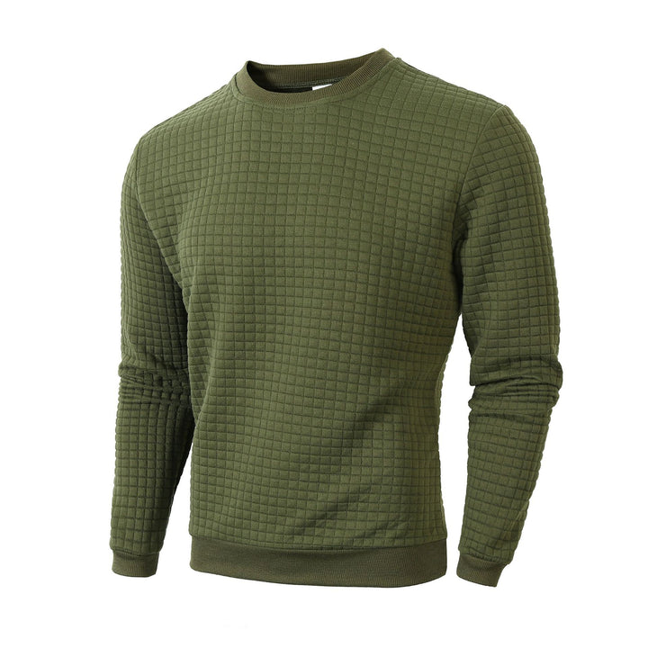 Herren Sweater mit strukturiertem Design und Rundhalsausschnitt Echoarchiv