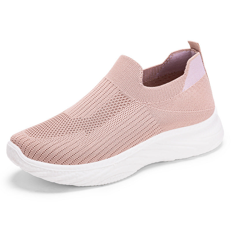 Damen nan nahtloser Strick-Slip-On Komfortwalker mit sockenähnlichem Schaft, reaktiver Memory-Fußbett-Einlage und flexibler EVA-Leichtsohle Echo Archiv
