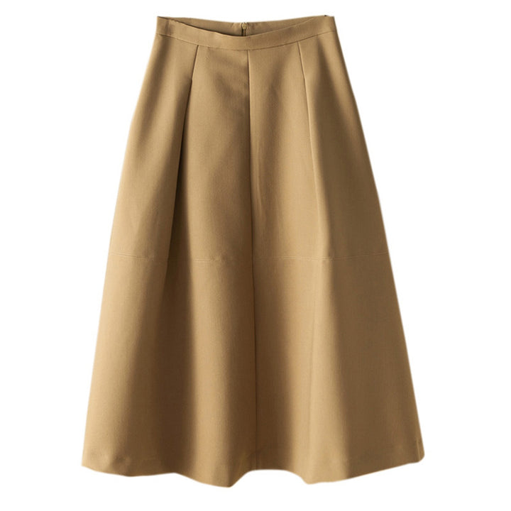 Damen Eleganter Midirock mit Falten Echoarchiv