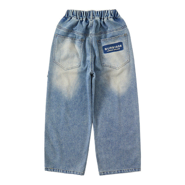 Unisex weite Denim-Hose mit verstellbarem Bund Echo Archiv