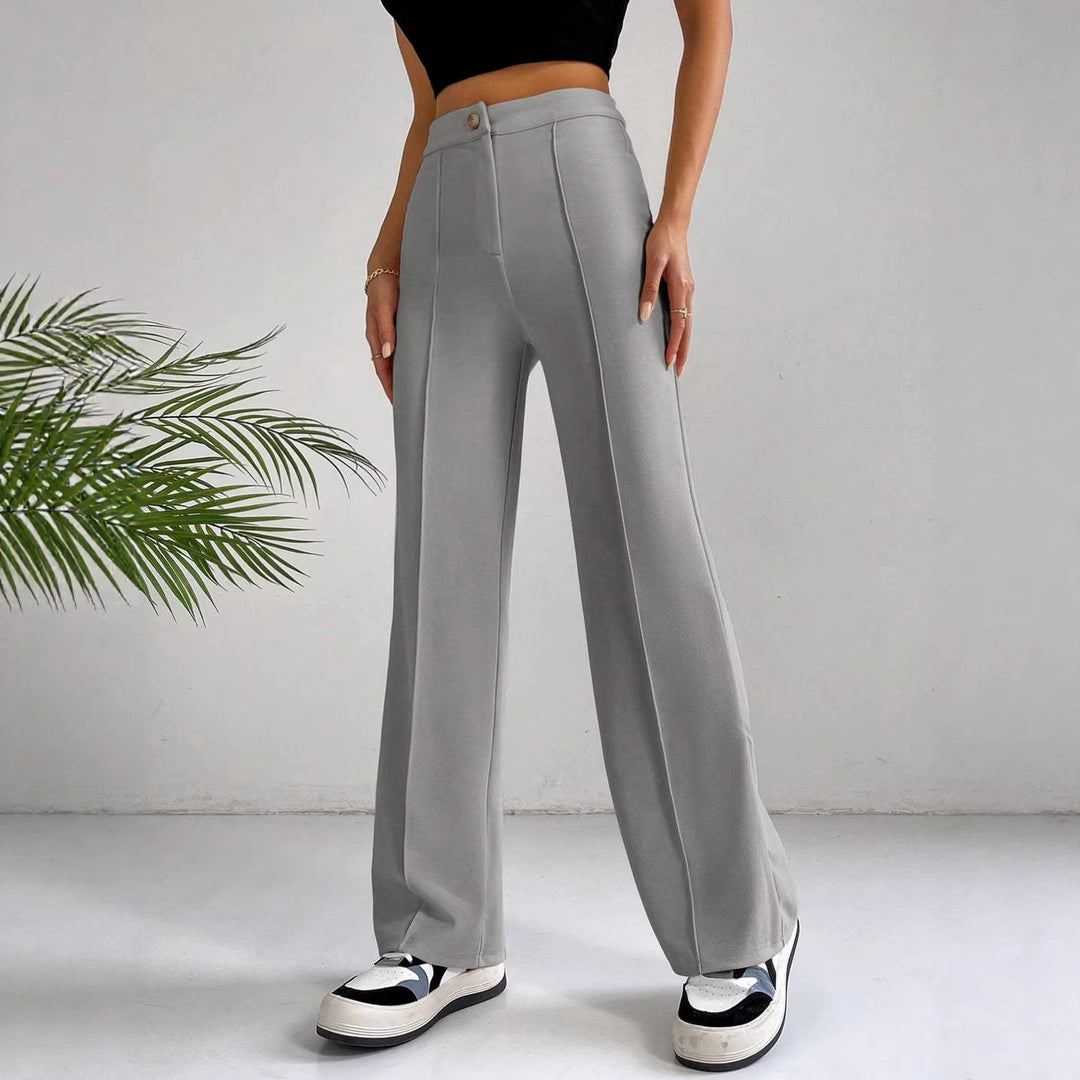 Damen Elegante und hoch geschnittene Stoffhose Echo Archiv