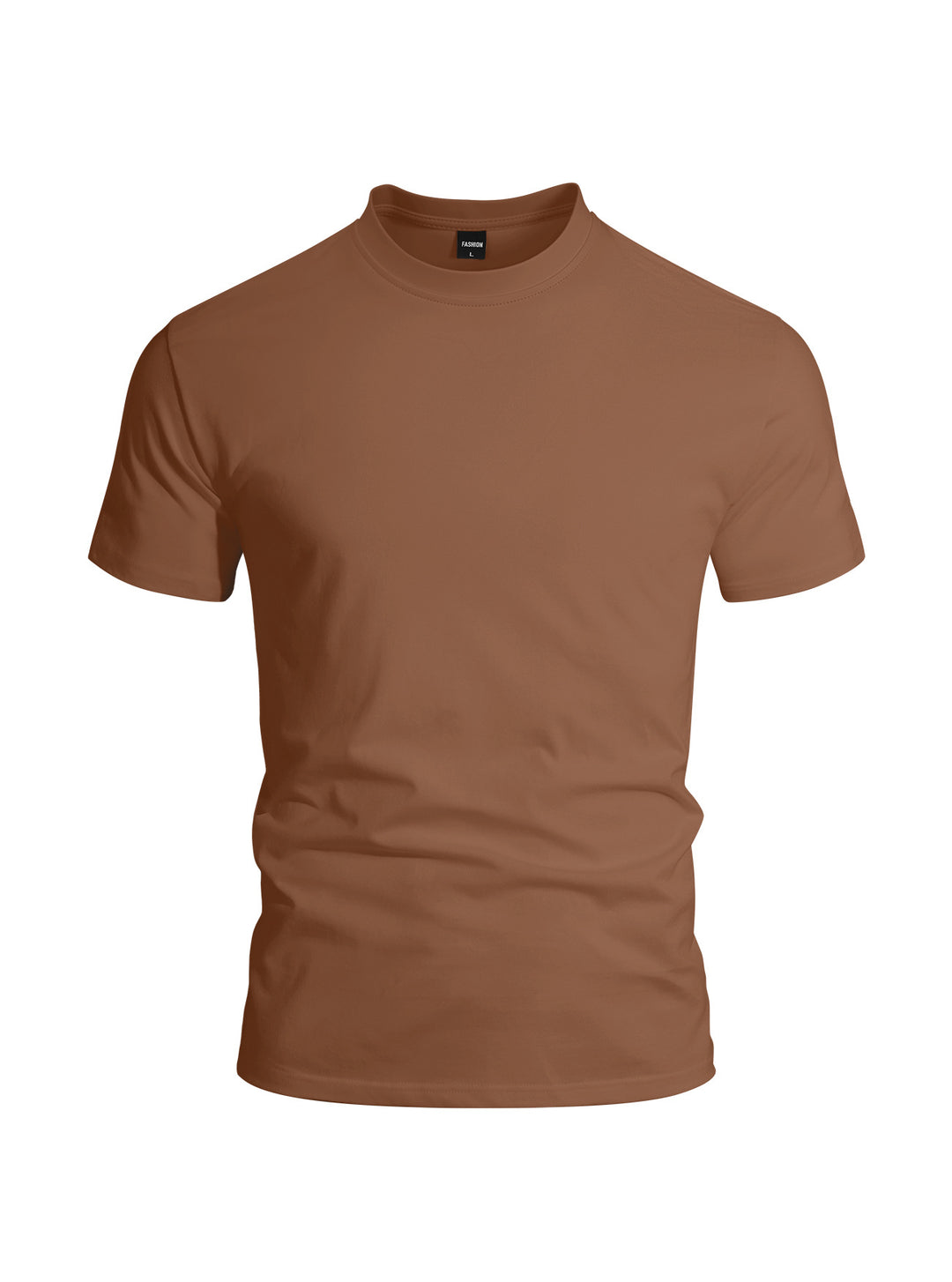 Herren nan eng anliegendes Rundhals-Basicshirt aus Singlejersey mit verstärktem Nackenband Echo Archiv