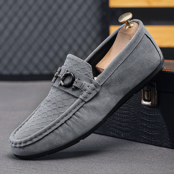 Herren Elegante Velours Mokassins Echo Archiv