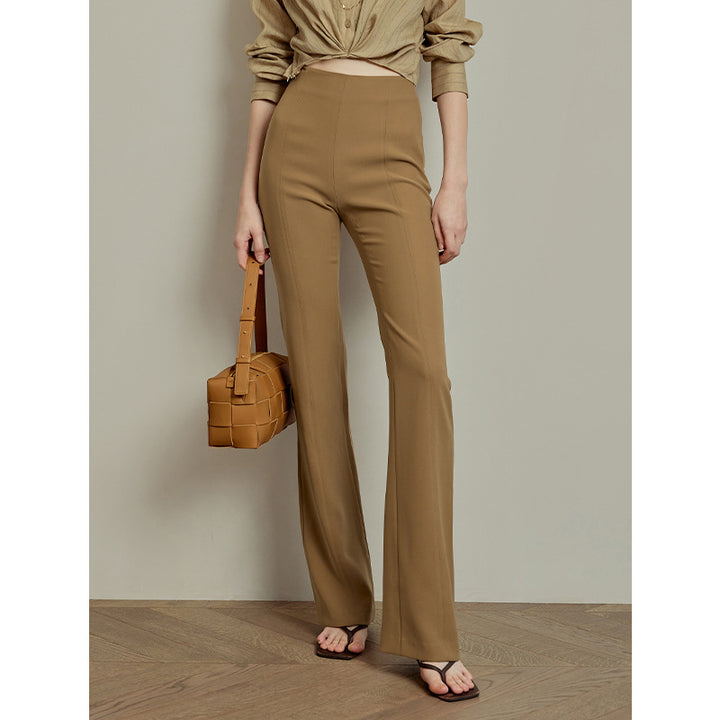Damen Elegante und figurbetonte Flared-Hosen Echoarchiv