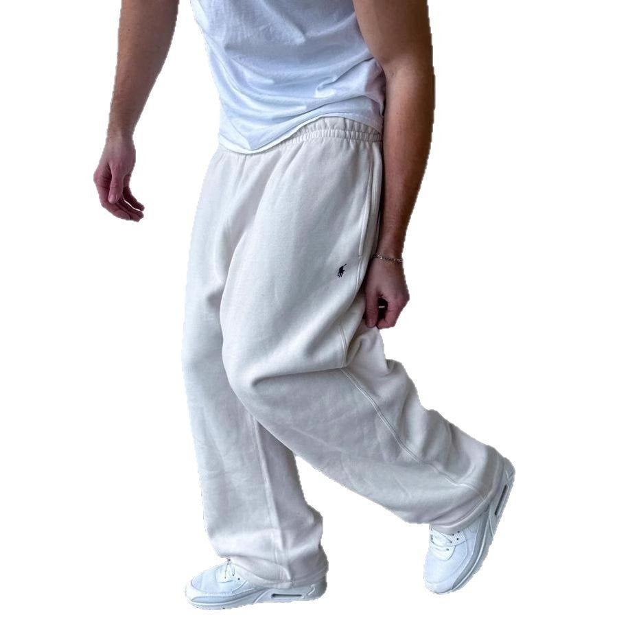 Herren Weite Baggy-Sweathose mit elastischem Bund und Sticklogo Echo Archiv